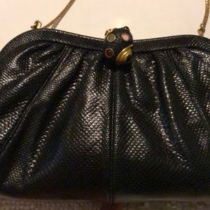 Judith Leiber vintage black evening purse
